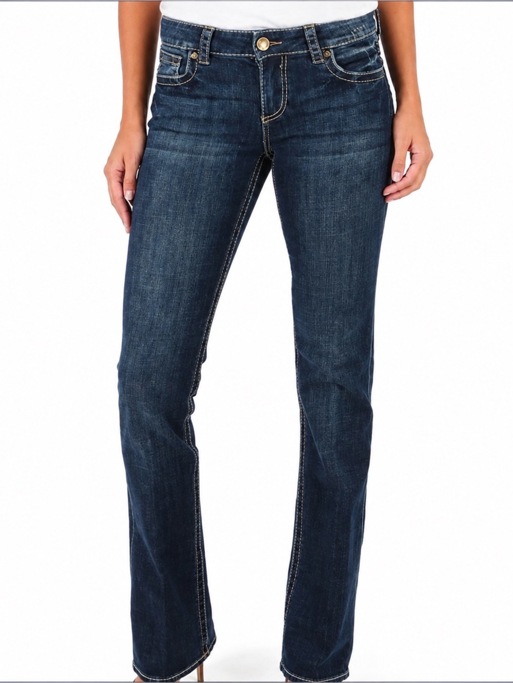 Kut from the Kloth Women's Dark Black Flare Jeans